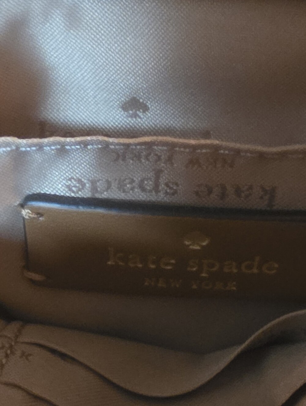 kate spade Brown & Cream Mini Satchel with Logo - Picture 5 of 9